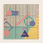 Memphis Pattern 5 - 80s - 90s - Retro Wood Wall Art Gallery Image 1
