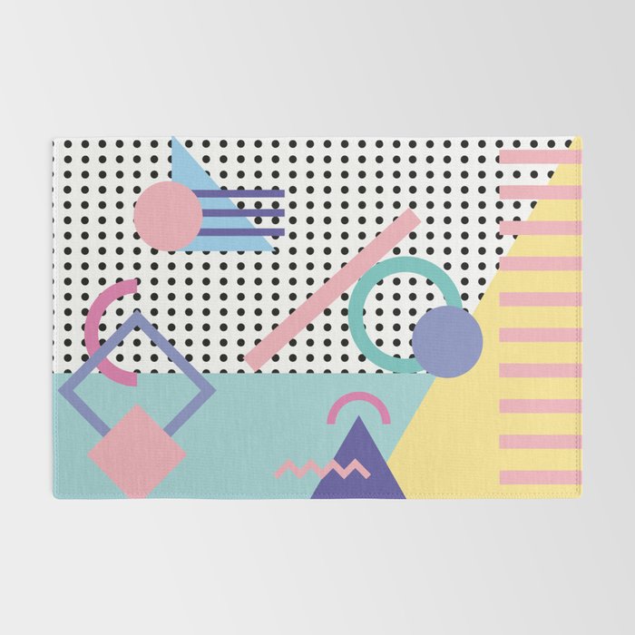 Memphis Pattern 5 - 80s - 90s - Retro Rug Gallery Image 2