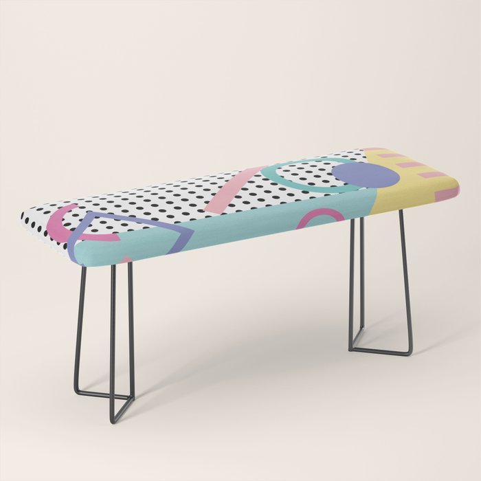 Memphis Pattern 5 - 80s - 90s - Retro Bench Gallery Image 1