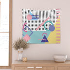 Memphis Pattern 5 - 80s - 90s - Retro Wall Tapestry Gallery Image 2