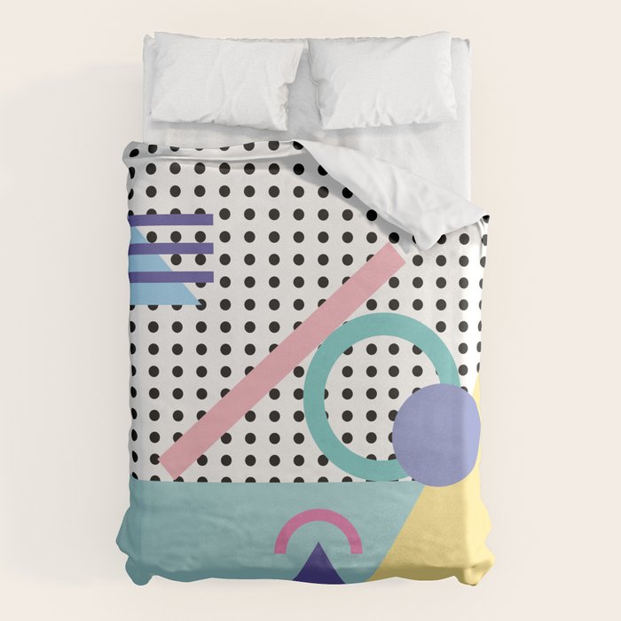 Memphis Pattern 5 - 80s - 90s - Retro Duvet Cover Gallery Image 1