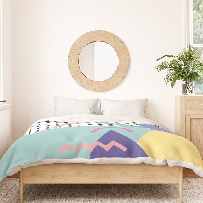 Memphis Pattern 5 - 80s - 90s - Retro Duvet Cover Gallery Image 3