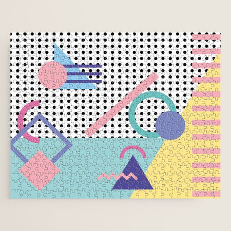 Memphis Pattern 5 - 80s - 90s - Retro Jigsaw Puzzle – Society6