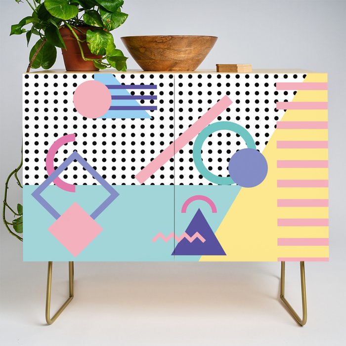 Memphis Pattern 5 - 80s - 90s - Retro Credenza Gallery Image 1