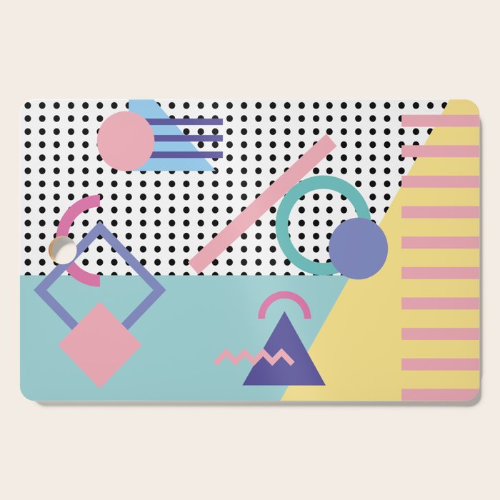 Memphis Pattern 5 - 80s - 90s - Retro Cutting Board Gallery Image 1