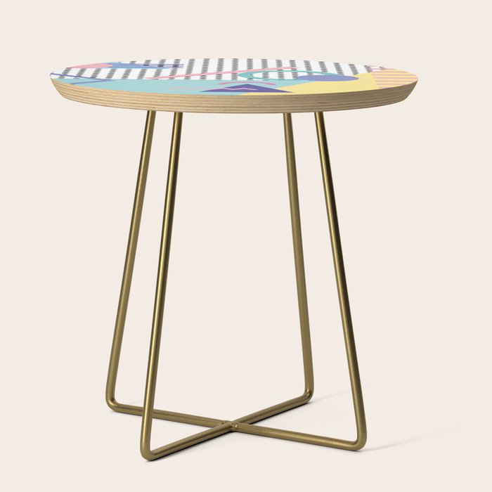 Memphis Pattern 5 - 80s - 90s - Retro Side Table Gallery Image 1