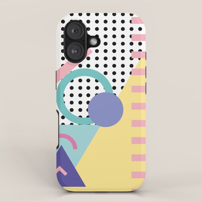 Memphis Pattern 5 - 80s - 90s - Retro iPhone Case Gallery Image 1
