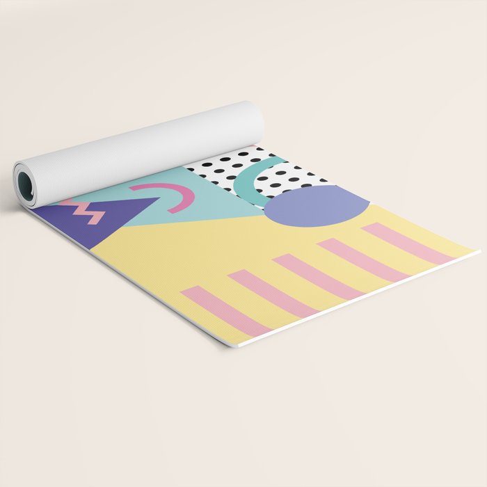 Memphis Pattern 5 - 80s - 90s - Retro Yoga Mat Gallery Image 2
