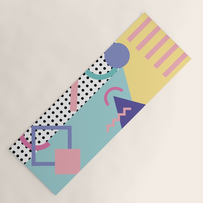 Memphis Pattern 5 - 80s - 90s - Retro Yoga Mat Gallery Image 1