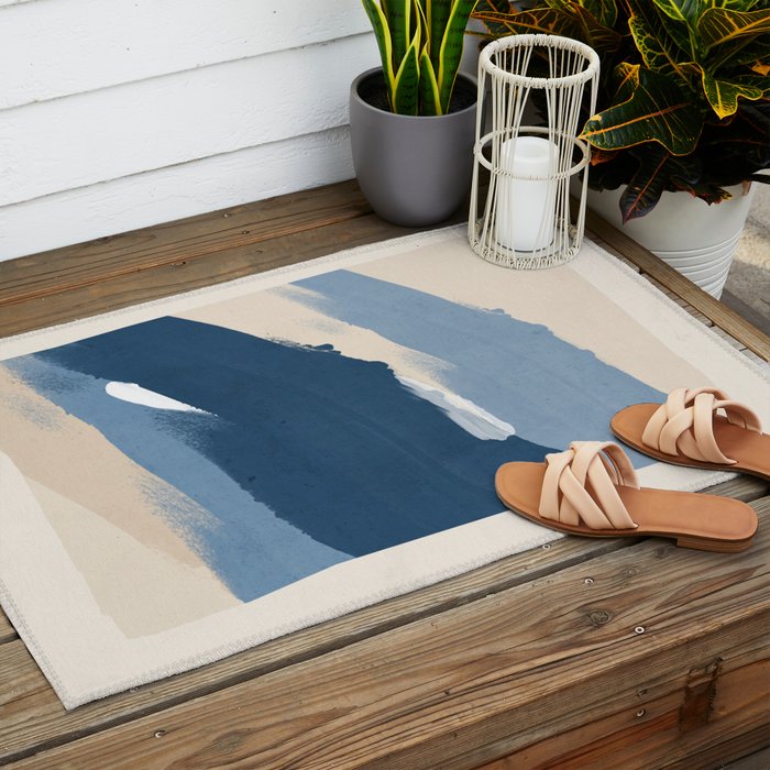 Minimal Abstract Art 23 Outdoor Rug Gallery Image 2