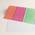Peacock and Magenta Stripe Art Wrapping Paper Gallery Image 2