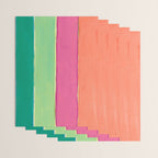 Peacock and Magenta Stripe Art Wrapping Paper Gallery Image 3