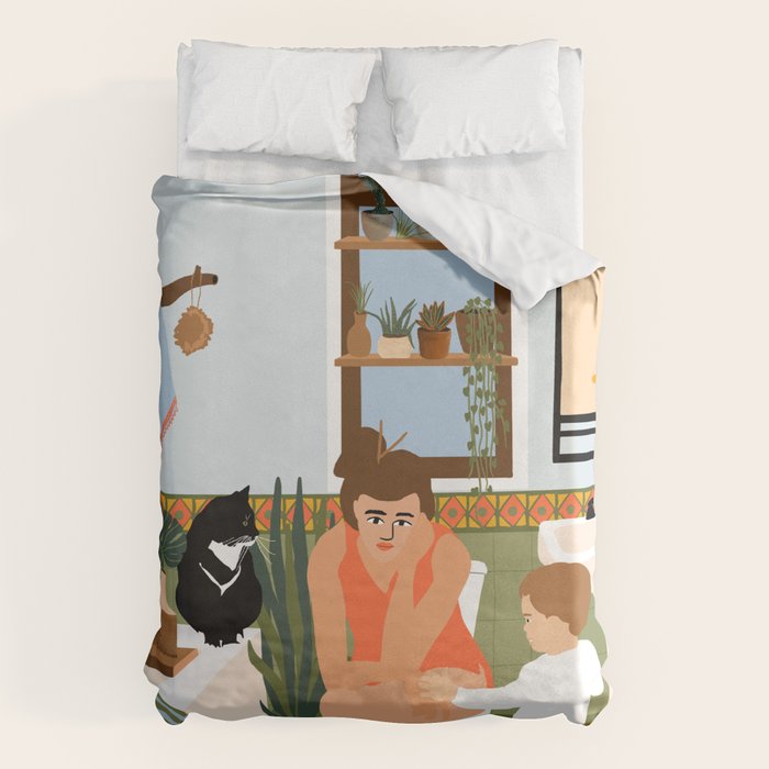 Personal boundaries Duvet Cover