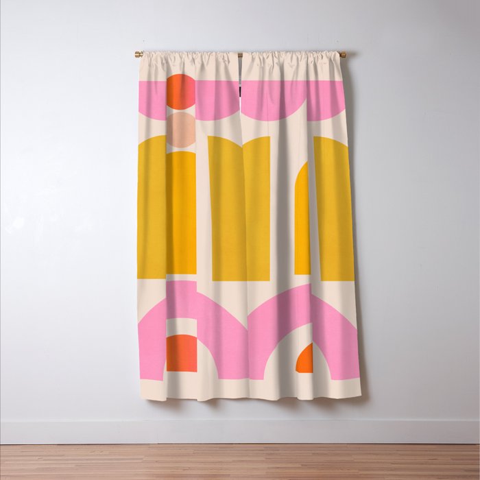 Geometric Shapes 203 Window Curtain Gallery Image 3