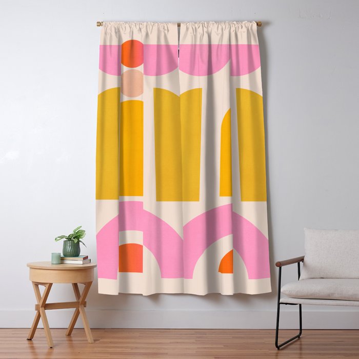 Geometric Shapes 203 Window Curtain Gallery Image 5