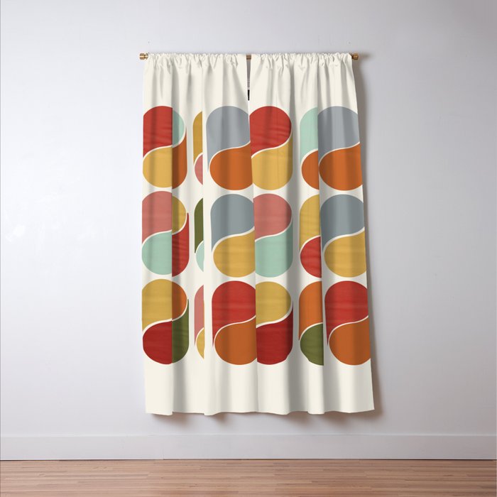 Colorful modern abstract Window Curtain Gallery Image 3