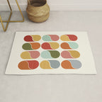 Colorful modern abstract Rug Gallery Image 1