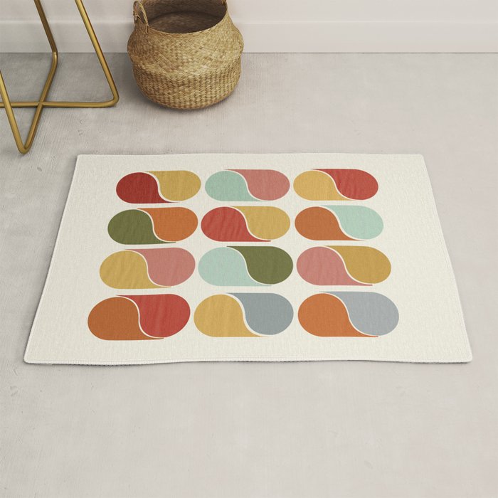 Colorful modern abstract Rug Gallery Image 1