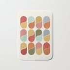 Colorful modern abstract Bath Mat Gallery Image 1