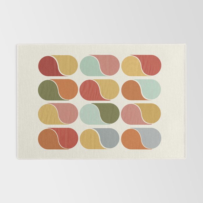 Colorful modern abstract Rug Gallery Image 2