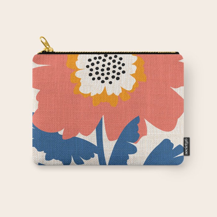 Happy Red Floral Carry All Pouch Gallery Image 1