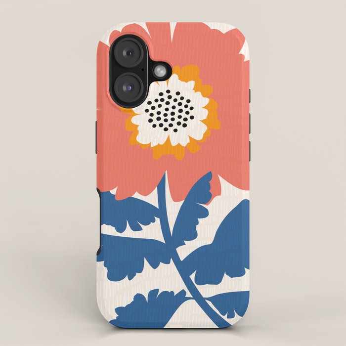 Happy Red Floral iPhone Case Gallery Image 1