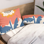Happy Red Floral Pillow Sham Gallery Image 2