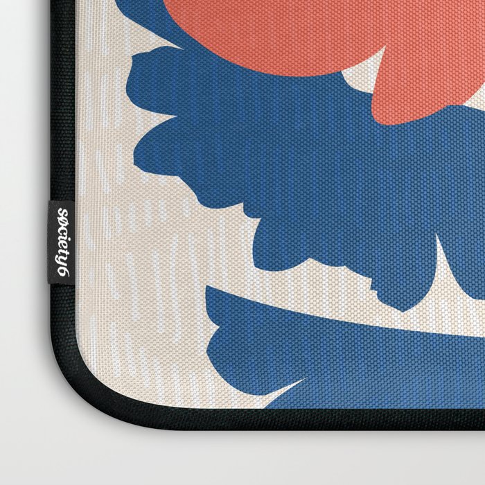 Happy Red Floral Laptop Sleeve Gallery Image 3