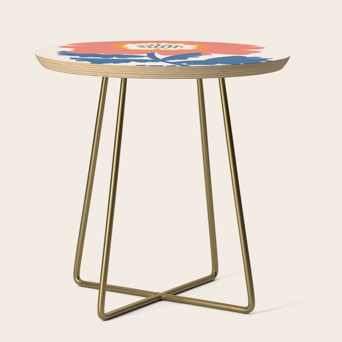 Happy Red Floral Side Table Gallery Image 1