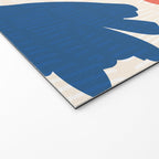 Happy Red Floral Welcome Mat Gallery Image 2