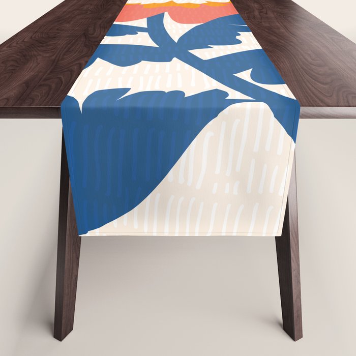 Happy Red Floral Table Runner Gallery Image 1