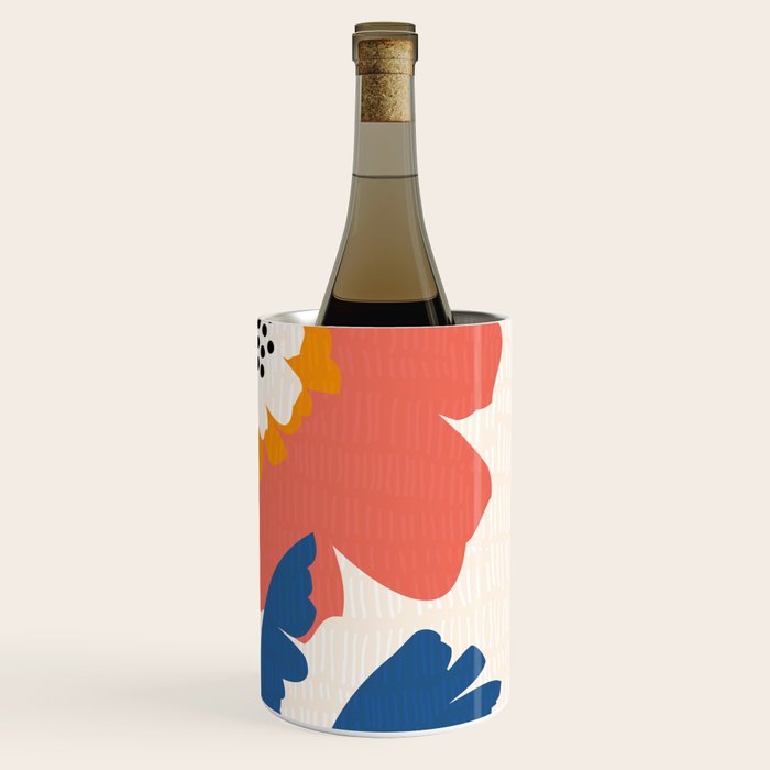 Happy Red Floral Wine Chiller Gallery Image 3