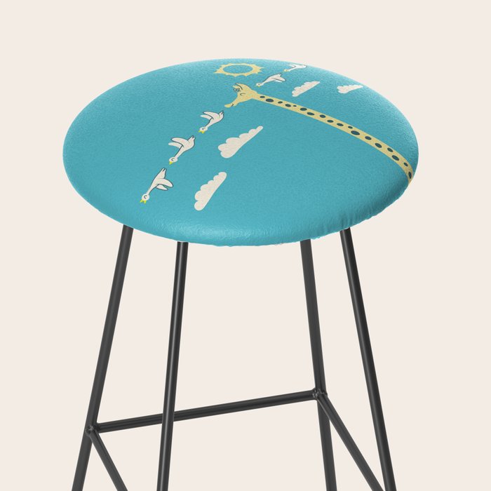 I'm like a bird (blue) Stool Gallery Image 2