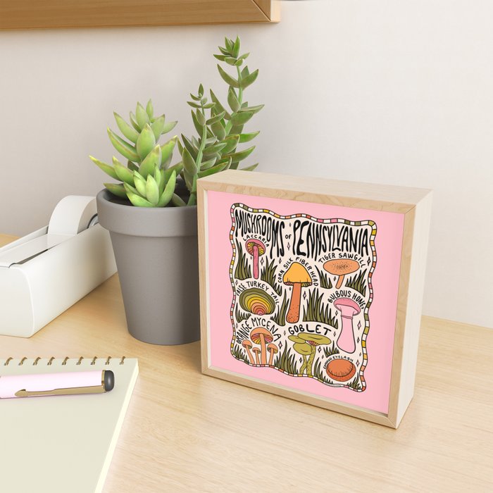 Mushrooms of Pennsylvania Mini Art Print Gallery Image 2