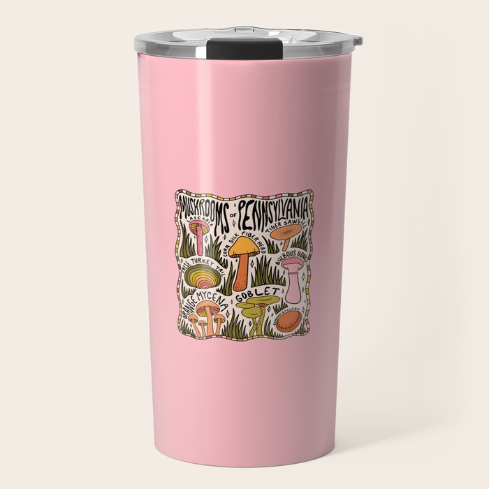Mushrooms of Pennsylvania Travel Mug Gallery Image 1