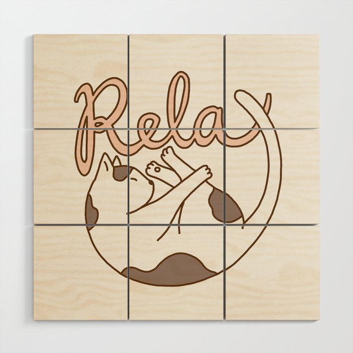 Relax Wood Wall Art Gallery Image 1