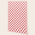 Retro checkered love heart cartoon pattern Wallpaper Gallery Image 2