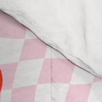 Retro checkered love heart cartoon pattern Comforter Gallery Image 4