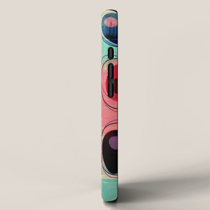 Mid-Century Modern 2 Cats - Graffiti Style iPhone Case Gallery Image 2