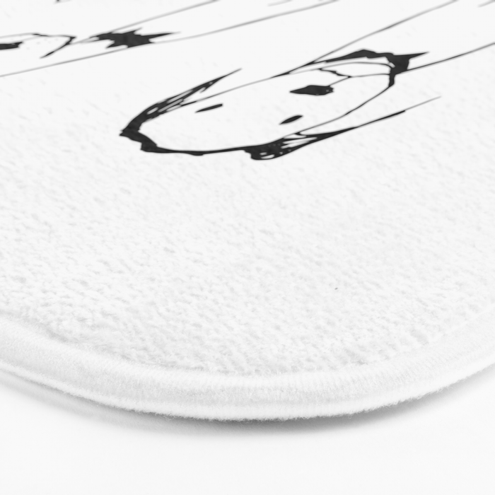 Three dogs Bath Mat Gallery Image 3