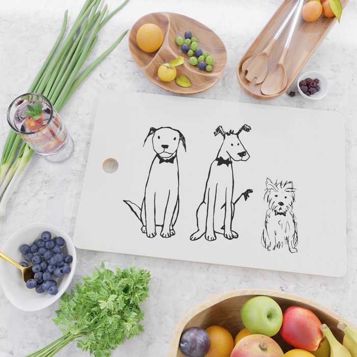 Three dogs Cutting Board Gallery Image 2