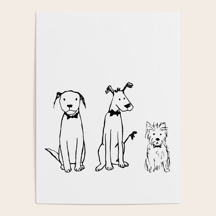 Three dogs Poster Gallery Image 1