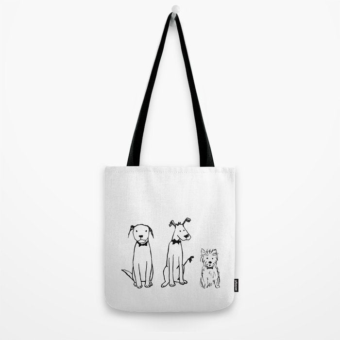 Three dogs Tote Bag Gallery Image 2