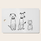 Three dogs Cutting Board Gallery Image 1