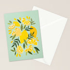 Lemon Blooms - Mint Stationery Card Gallery Image 2