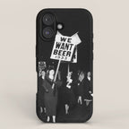 We Want Beer Too! Women Protesting Against Prohibition black and white photography - photographs iPhone Case Gallery Image 1