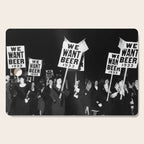 We Want Beer Too! Women Protesting Against Prohibition black and white photography - photographs Cutting Board Gallery Image 1