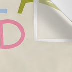 Have a Good Day Or Else - Funny Inspirational Saying in Rainbow Colors Wall Tapestry Gallery Image 3