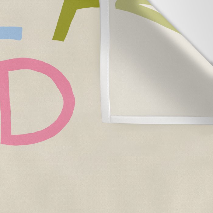 Have a Good Day Or Else - Funny Inspirational Saying in Rainbow Colors Wall Tapestry Gallery Image 3
