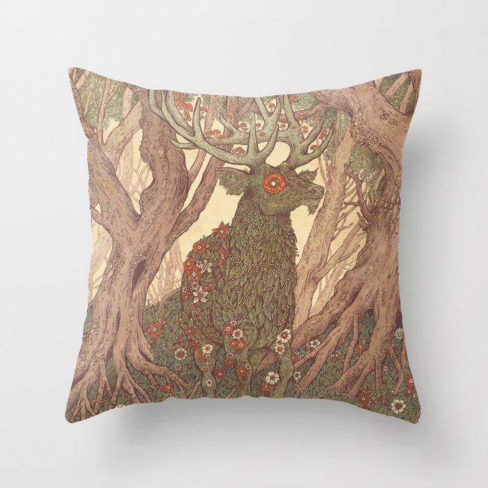 Forest Elemental Throw Pillow Gallery Image 6